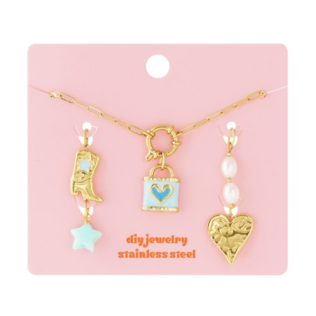 Collana Sweet Charms Cuore Azzurro