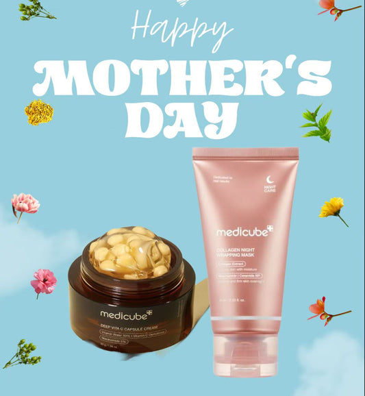 medicube set Pelle luminosa e rassodata BOBA cream + maschera notturna