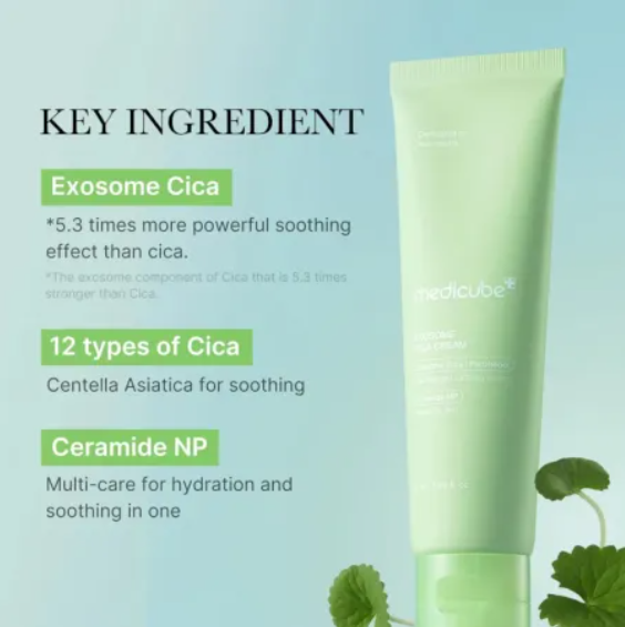 Medicube – Exosome Cica Cream 50ml Crema lenitiva e riparatrice con Exosomi + Centella Asiatica