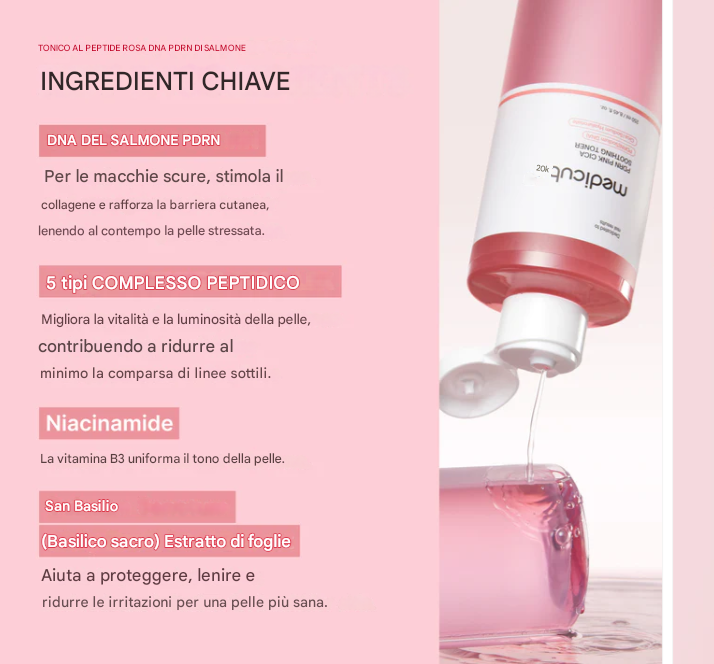 Medicube PDRN Pink Cica Soothing Toner 250ml