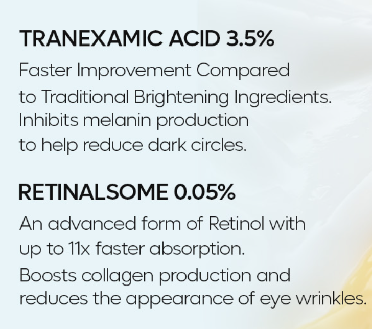 crema occhi per occhiaia DR. MELAXIN TX Retinalsome Double Effect Eye Cream – 40g