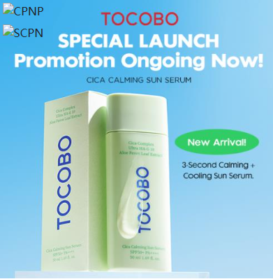 TOCOBO CICA CALMING SUN SERUM 50ML SPF50+ PA++++