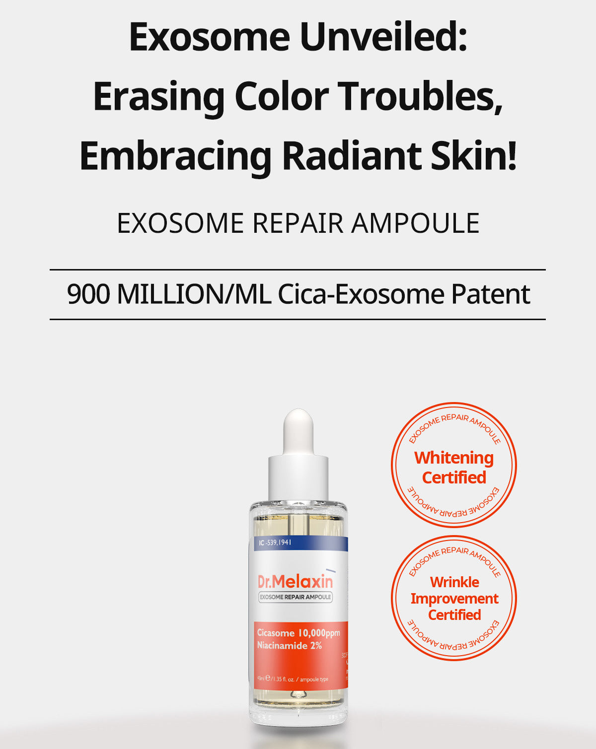 Exosome Repair Ampoule Plus 40ml DR.MELAXIN