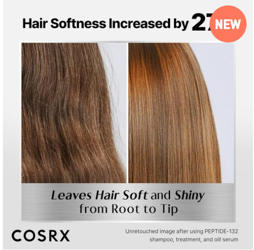 Trattamento riparatore professionale per capelli danneggiati, secchi e crespi. COSRX PEPTIDE-132 Ultra Perfect Hair Bonding Treatment 120ml