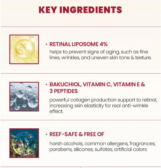 KSECRET Crema occhi  retinal e fermenti di legumi Eye Cream : Retinal Liposome 4% + Fermented Bean