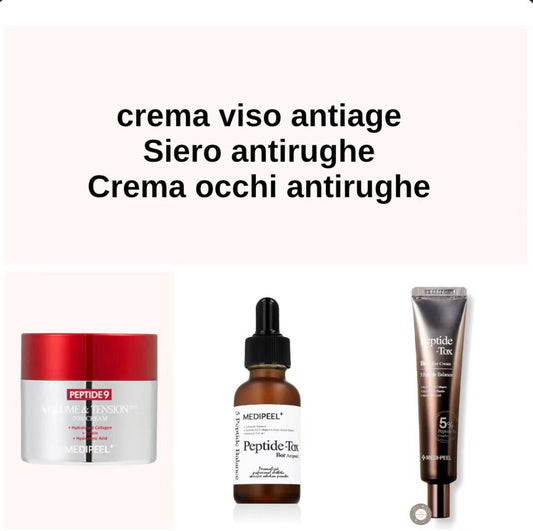 Set Antitughe valore 92 Crema viso Siero Crema occhi