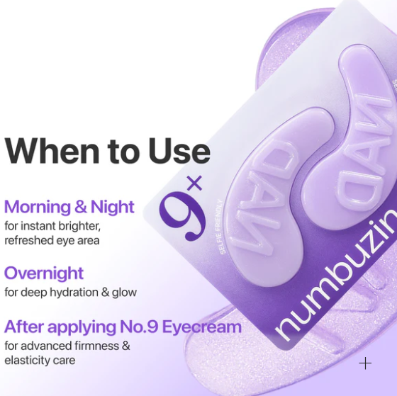 Numbuzin No.9 NAD+ maschera per occhi  Eye Patches (5 coppie)