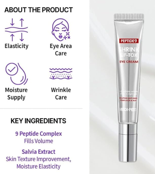 MЕDI-PЕL – Peptidi 9 Volume Lif-Tox Eye Cream, 20 ml, crema per occh