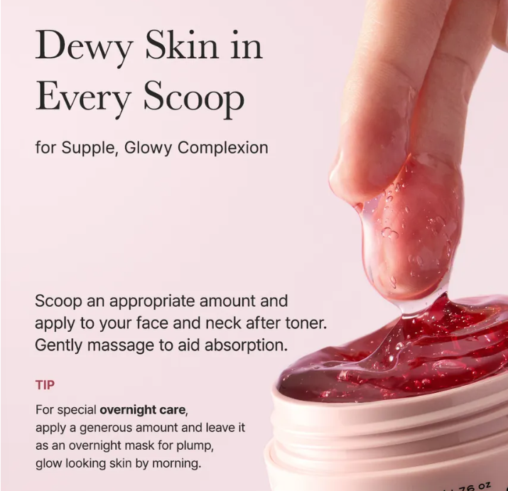 Siero Pori & Illuminante Collagene Rosso 50g Arencia Fresh Red Smoothie Serum