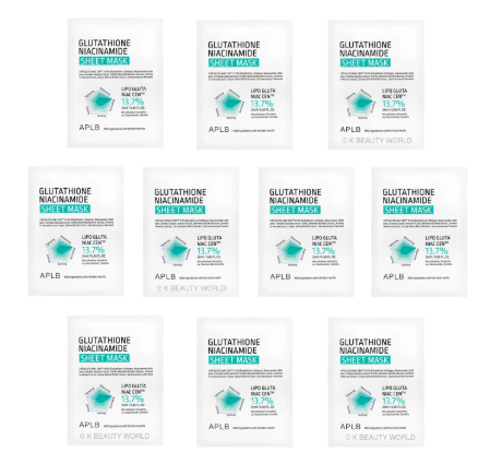 Maschera Idratante e Illuminante in Tessuto con Glutatione e Niacinamide (25ml) APLB