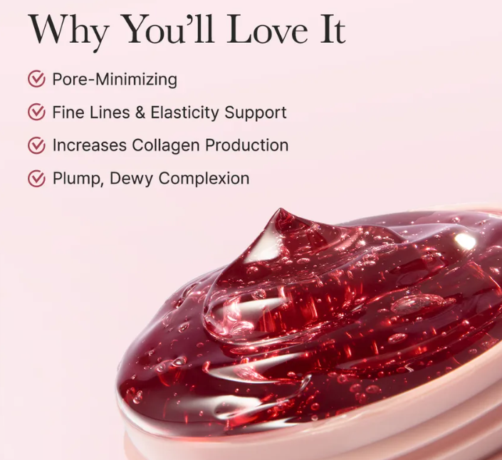 Siero Pori & Illuminante Collagene Rosso 50g Arencia Fresh Red Smoothie Serum